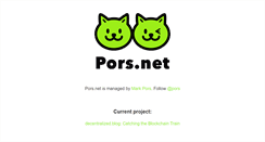 Desktop Screenshot of pors.net
