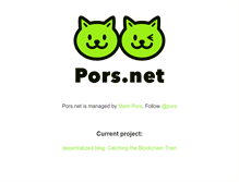 Tablet Screenshot of pors.net